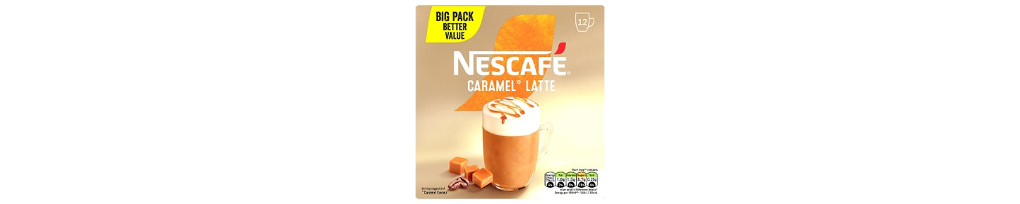 Nescafé Nescafe Caramel Latte Instant Coffee 12 x 17g Sachets