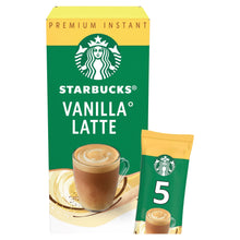 Starbucks Vanilla Latte Instant Coffee Sachets 5 x 21.5g