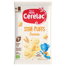 Cerelac Banana Star-Puffs Baby Finger Food 8+ Months 4 x 7g (28g)