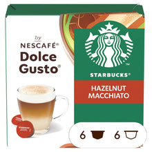 Dolce Gusto Starbucks® Hazelnut Macchiato By Nescafé , Coffee Pods x12 (6 Servings)