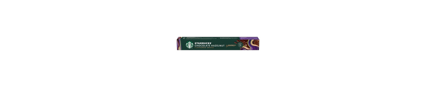 Starbucks STARBUCKS® Chocolate Hazelnut by Nespresso® Coffee Pods, STARBUCKS® Blonde Roast, 51g Box of 10