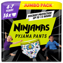 Pampers Ninjamas Pyjama Pants Unisex Spaceships, 4 - 7 Years, 16 Pyjama Pants