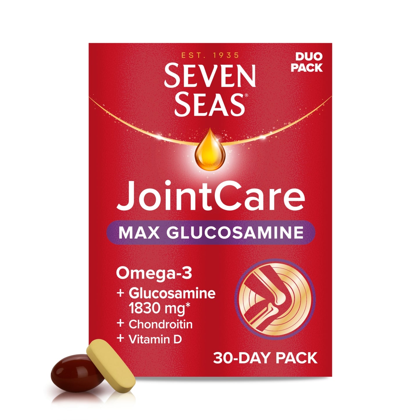 Seven Seas JointCare MAX GLUCOSAMINE With Omega-3 and Chondroitin
