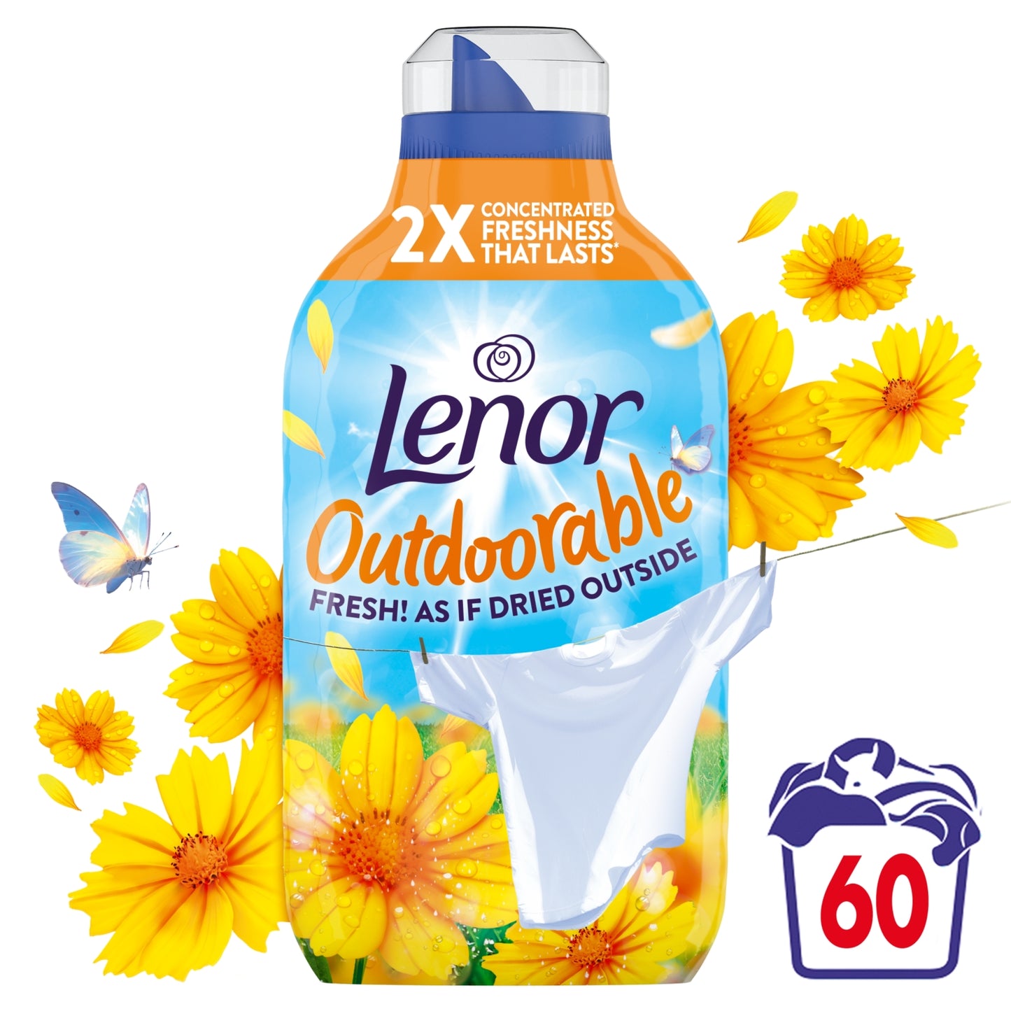 Lenor Outdoorable Summer Breeze Fabric Conditioner 60 Washes