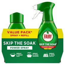 Fairy Skip the Soak Dish Power Spray + Refill Lemon 2x500ml