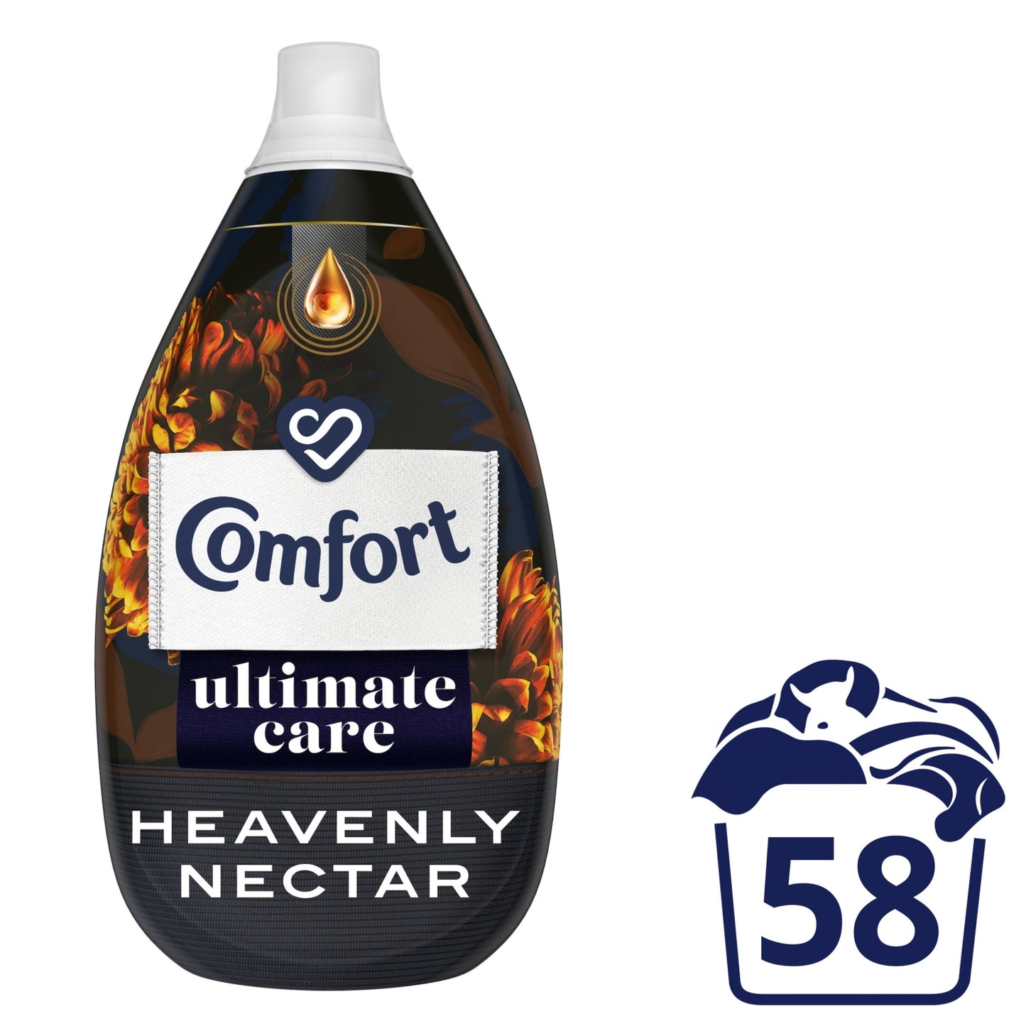 Comfort Ultra-Concentrated Fabric Conditioner Ultimate Care Heavenly Nectar 58 washes (870 ml)
