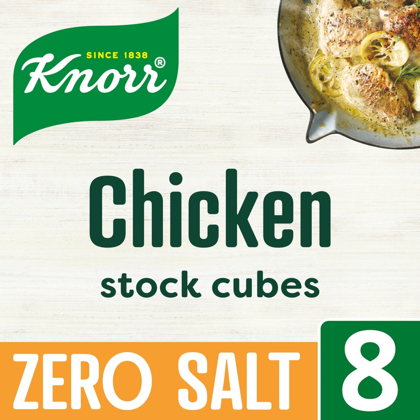 Knorr Zero Salt Chicken Stock Cubes 8x 9 g