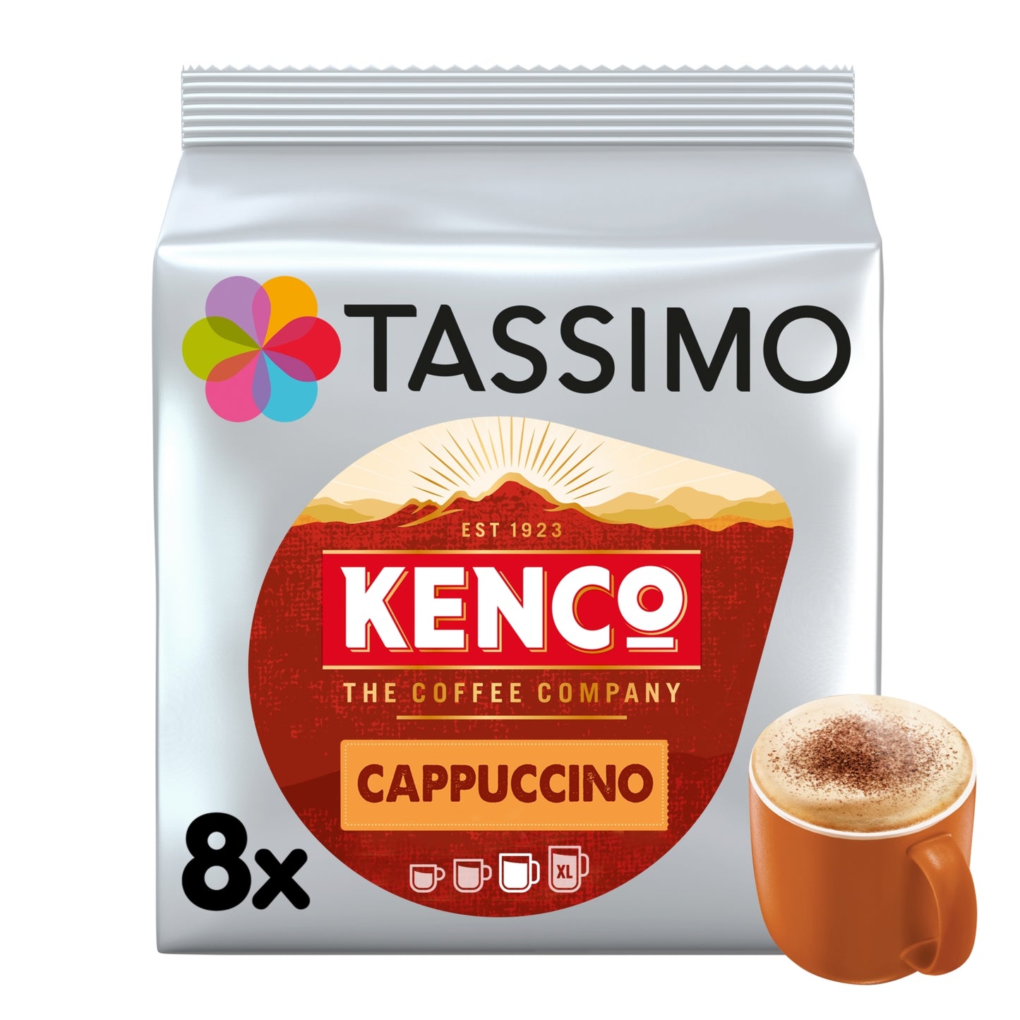 Tassimo Kenco Cappuccino Coffee Pods x8