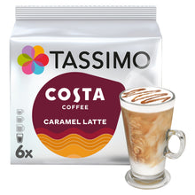 Tassimo Costa Caramel Latte Coffee Pods x6
