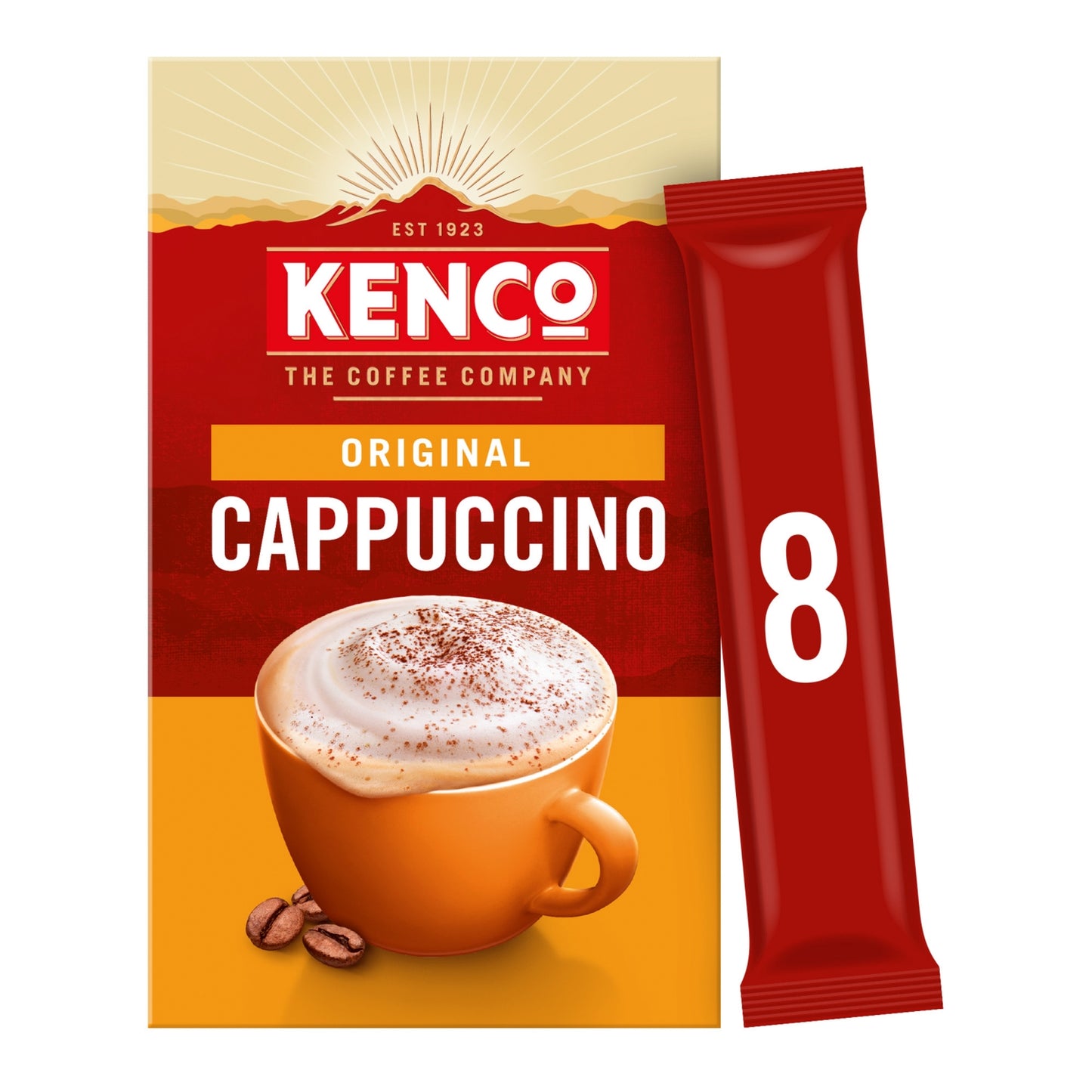 Kenco Cappuccino Instant Coffee Sachets 8x14.8g (118.4g)