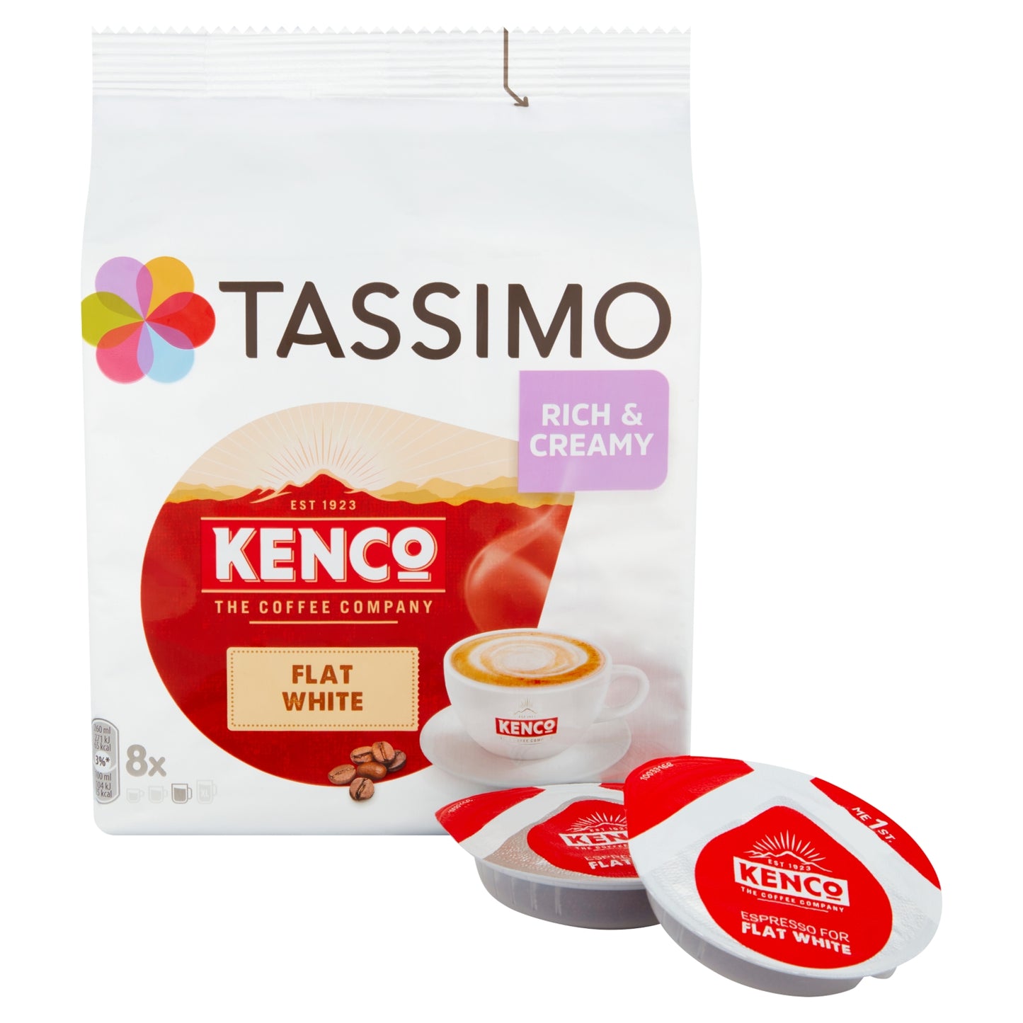Tassimo Kenco Flat White Coffee Pods x8