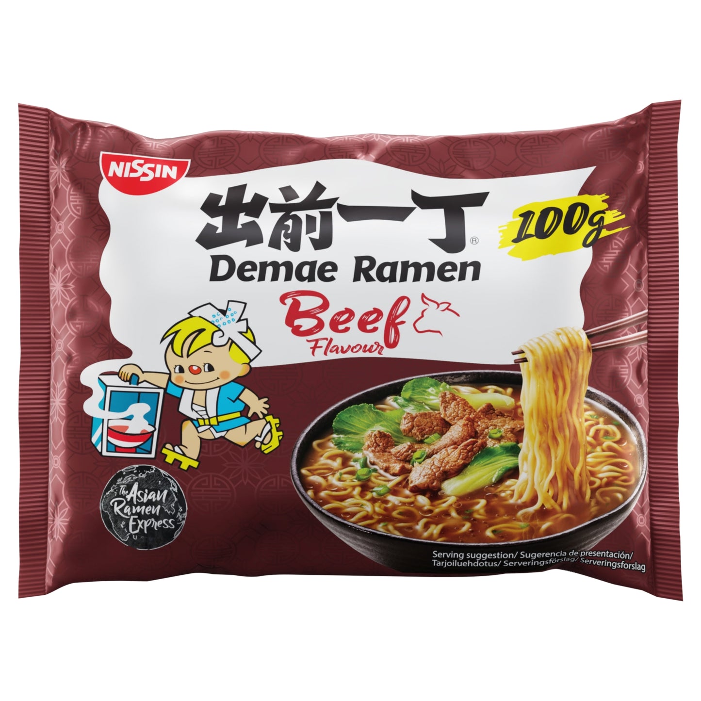 Nissin Demae Ramen Beef Instant Noodles 100g