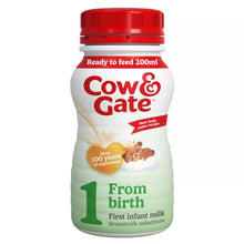 Cow & Gate 1 First Infant Baby Milk Liquid Formula, Ready to Feed, From Birth, 200ml