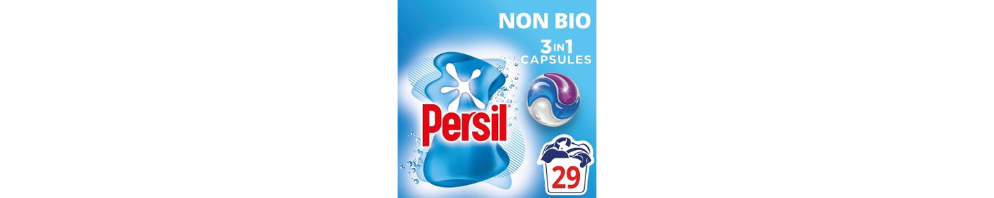 Persil 3 in 1 Washing Capsules Non Bio 29 washes