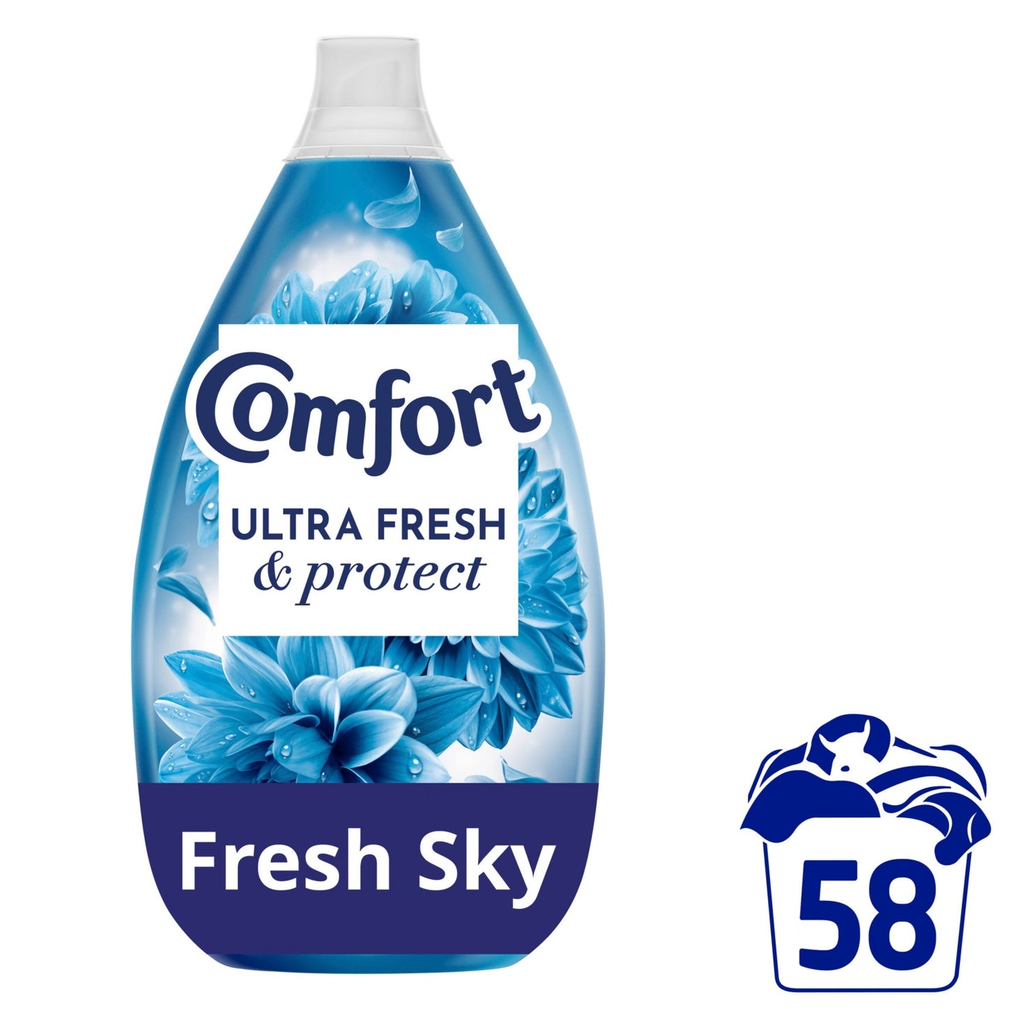 Comfort Ultra Fresh & Protect Fabric Conditioner Fresh Sky 58 washes (870 ml)