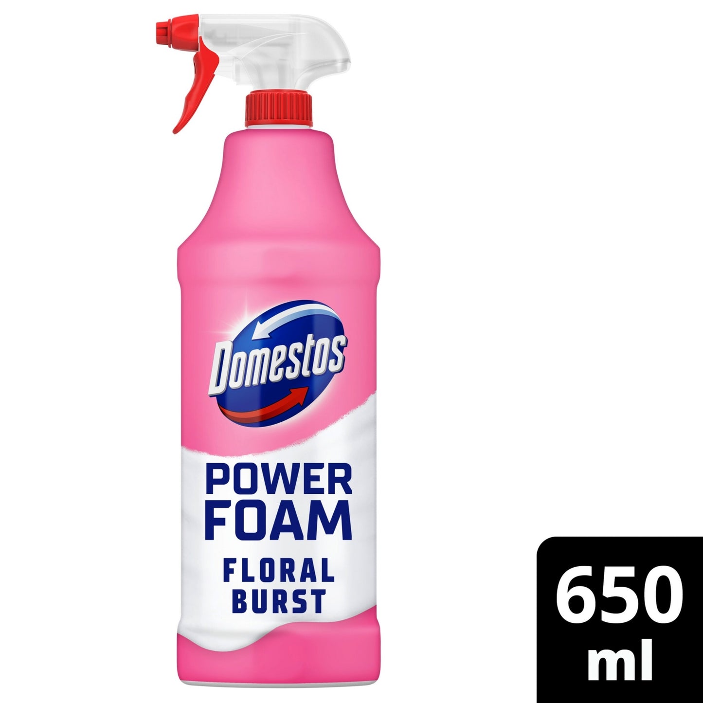 Domestos Power Foam Floral Burst Toilet & Bathroom Cleaner Spray 650 ml