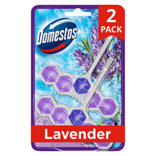 Domestos Power 5 Lavender Toilet Rim Blocks 2x 50 g