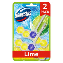 Domestos Power 5 Lime Toilet Rim Blocks 2x 50 g