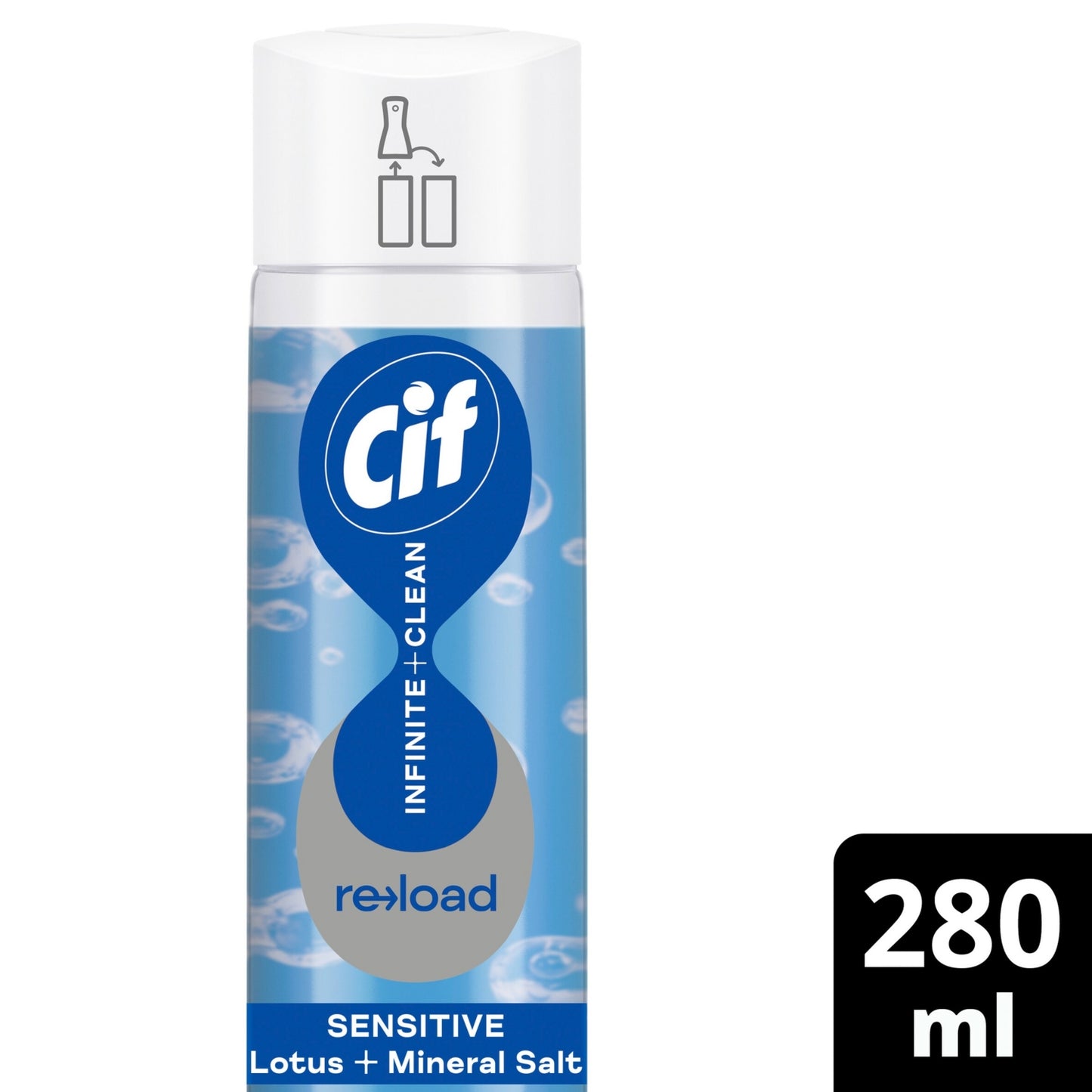 Cif Infinite Clean Sensitive Lotus & Mineral Salt All in One Cleaner Reload 280 ml