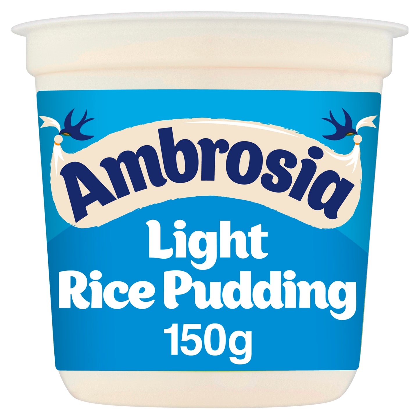 Ambrosia Light Low Fat & Reduced Sugar Rice Pudding Dessert Snack Pot 150g