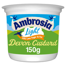 Ambrosia Light Low Fat & Reduced Sugar Custard Dessert Snack Pot 150g
