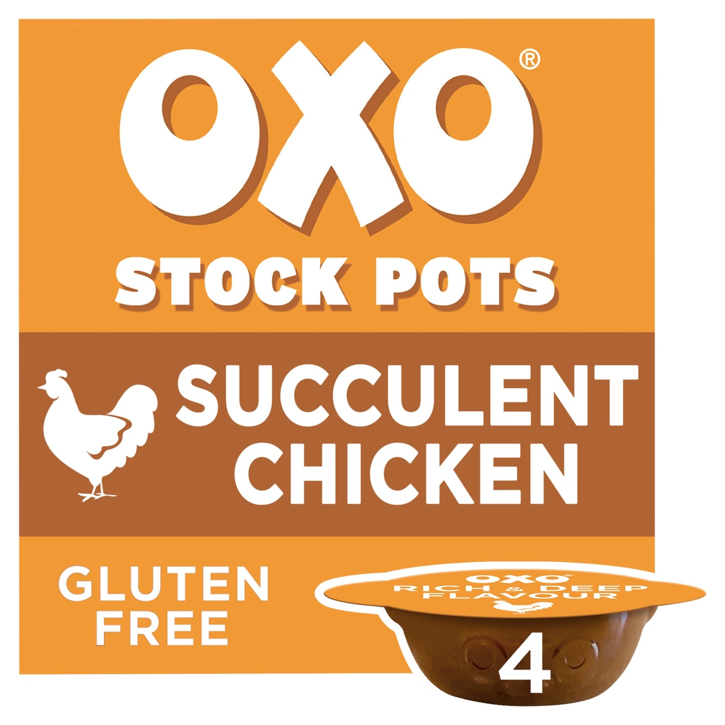 Oxo Oxo Succulent Chicken Stock Pots 4 x 20g