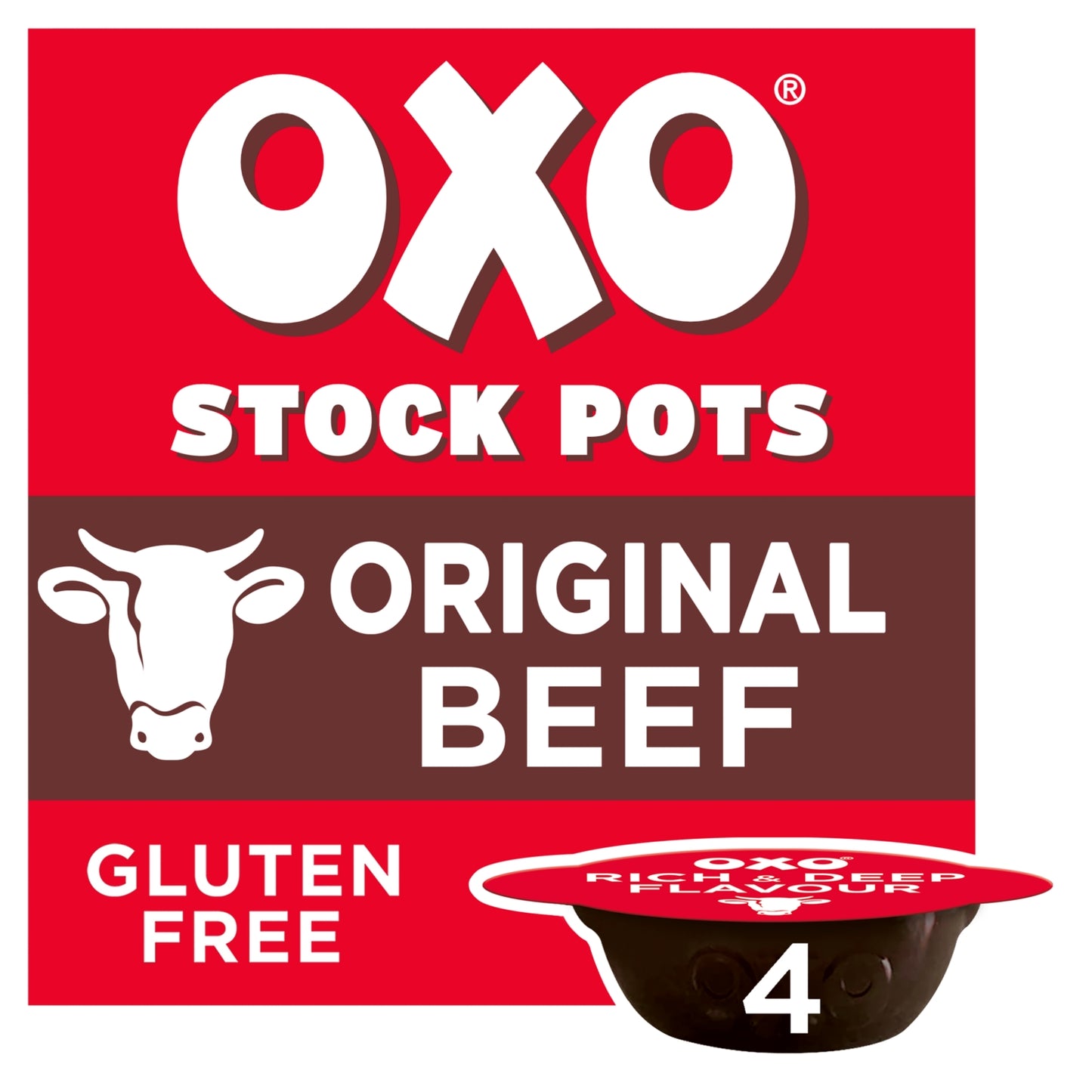 Oxo Original Beef Stock Pots 4 x 20g