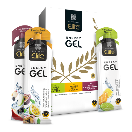 Healthspan Elite Energy Gel – Mixed Pack (8 x 60g sachets)
