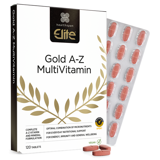 Healthspan Elite Gold A−Z Multivitamin (120 tablets)