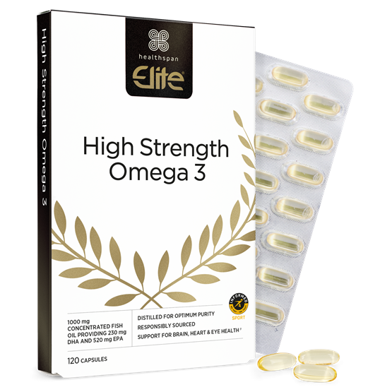 Healthspan Elite High Strength Omega 3 1000mg (120 capsules)