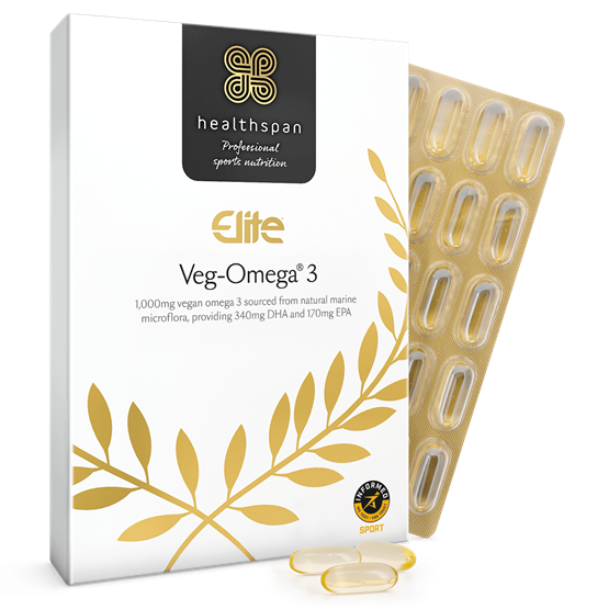 Healthspan Elite Veg−Omega® 3 1000mg (60 capsules)