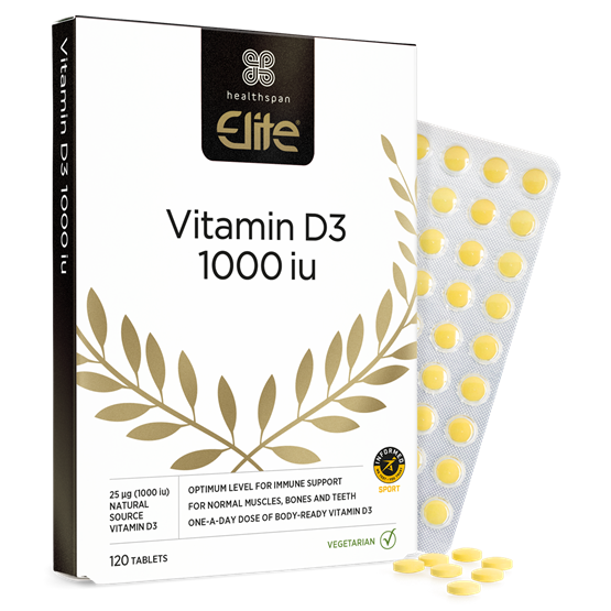 Healthspan Elite Vitamin D3 1000iu (120 tablets)