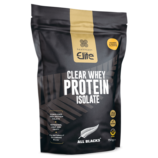 Healthspan Elite All Blacks Clear Whey Protein Isolate (750 g)