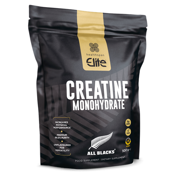 Healthspan Elite All Blacks Creatine Monohydrate (500g)