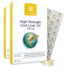 Healthspan High Strength Cod Liver Oil 570mg (180 capsules)