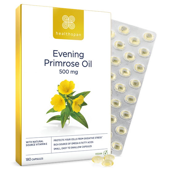 Healthspan Evening Primrose Oil 500mg (180 capsules)