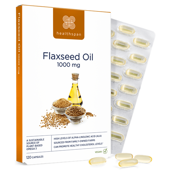 Healthspan Flaxseed Oil 1000mg (120 capsules)