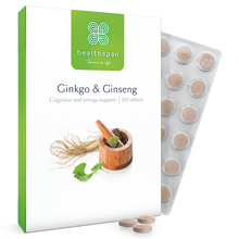 Healthspan Ginkgo & Ginseng Cognitive Support (120 tablets)