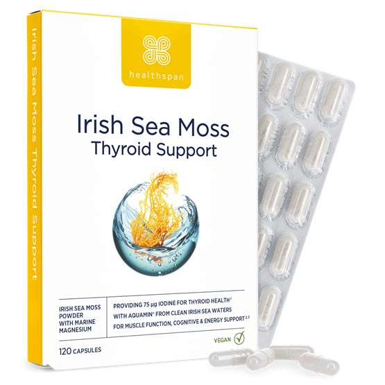 Healthspan Irish Sea Moss Thyroid Support (120 capsules)
