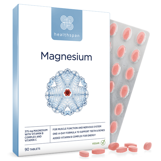 Healthspan Magnesium 375mg (90 tablets)