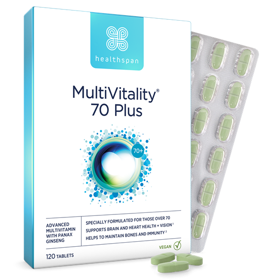 Healthspan MultiVitality® 70 Plus (120 tablets)