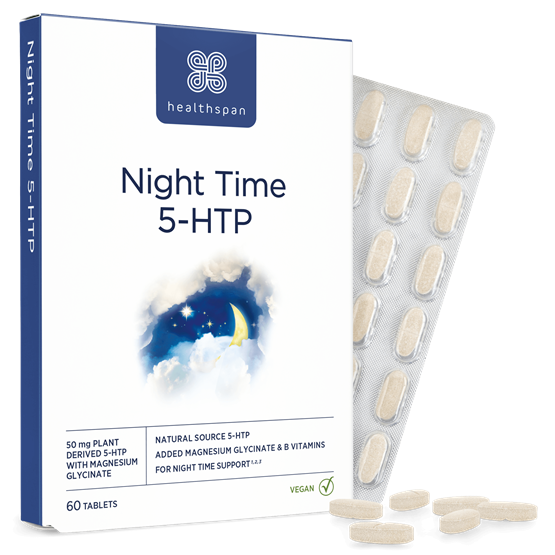 Healthspan Night Time 5−HTP (60 tablets)