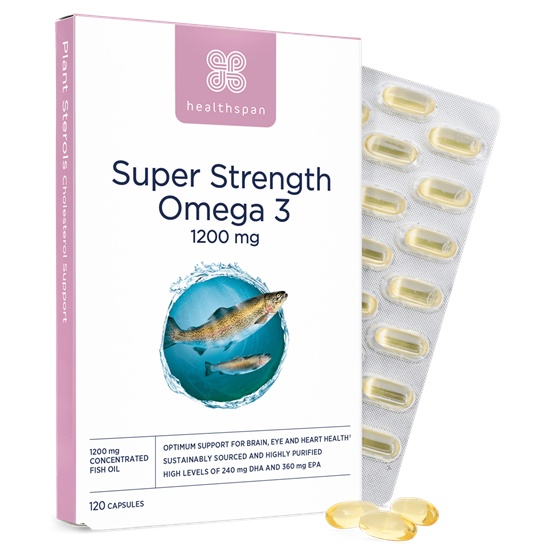 Healthspan Super Strength Omega 3 1200mg (120 capsules)