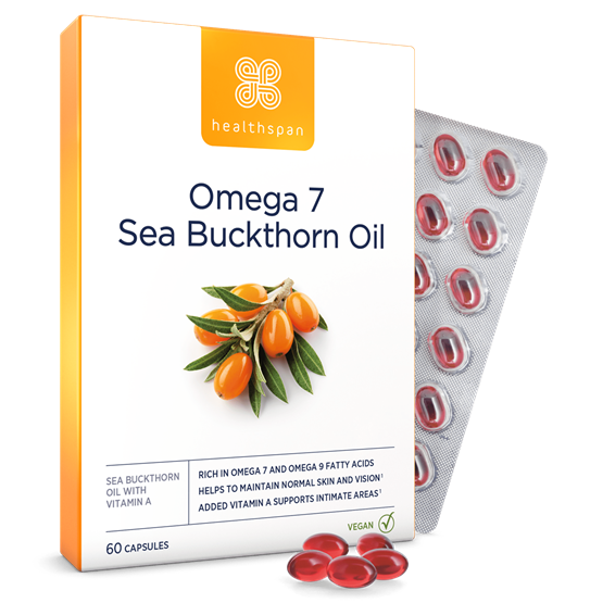 Healthspan Omega 7 Sea Buckthorn Oil (60 capsules)