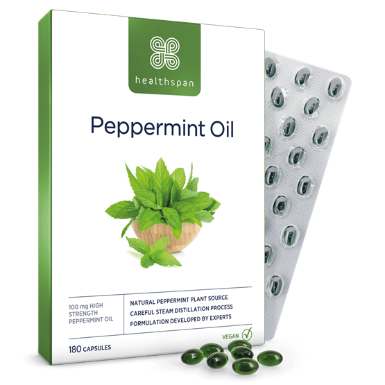 Healthspan Peppermint Oil (180 capsules)