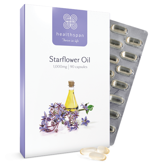 Healthspan Starflower Oil 1000mg (90 capsules)