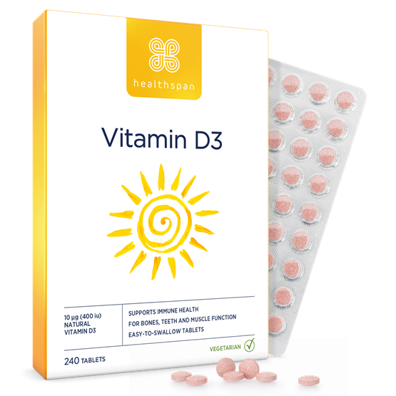 Healthspan Vitamin D3 10µg (240 tablets)