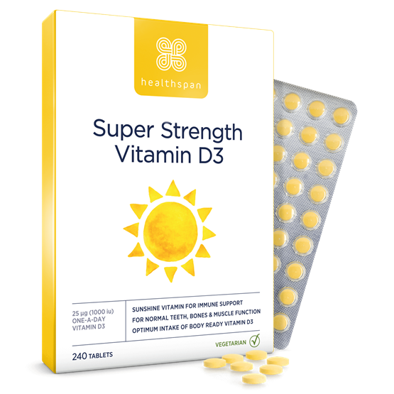 Healthspan Super Strength Vitamin D3 (240 tablets)