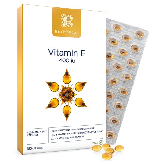 Healthspan Vitamin E 400iu (180 capsules)