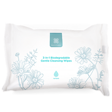 Healthspan Nurture 3−in−1 Biodegradable Gentle Cleansing Wipes (25 wipes)